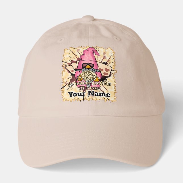 Gambling problem gnome hat (Front)