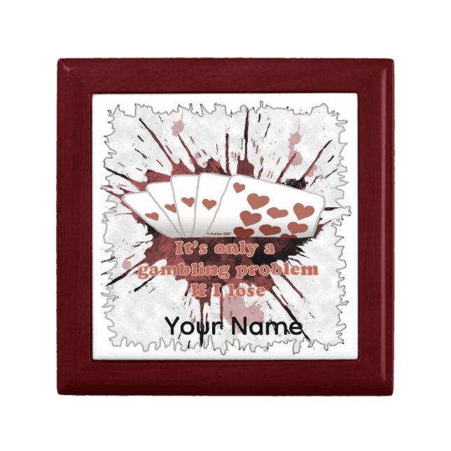 Gambling Problem poker Gift Box (Front)