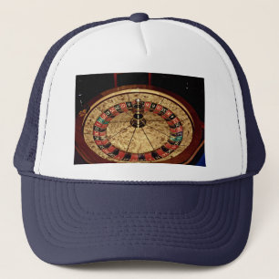 Gambling, roulette trucker hat