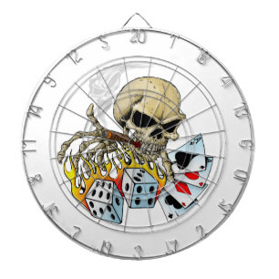 Gambling Skull Dartboard With Darts