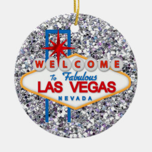 Gambling - Vegas Ceramic Ornament