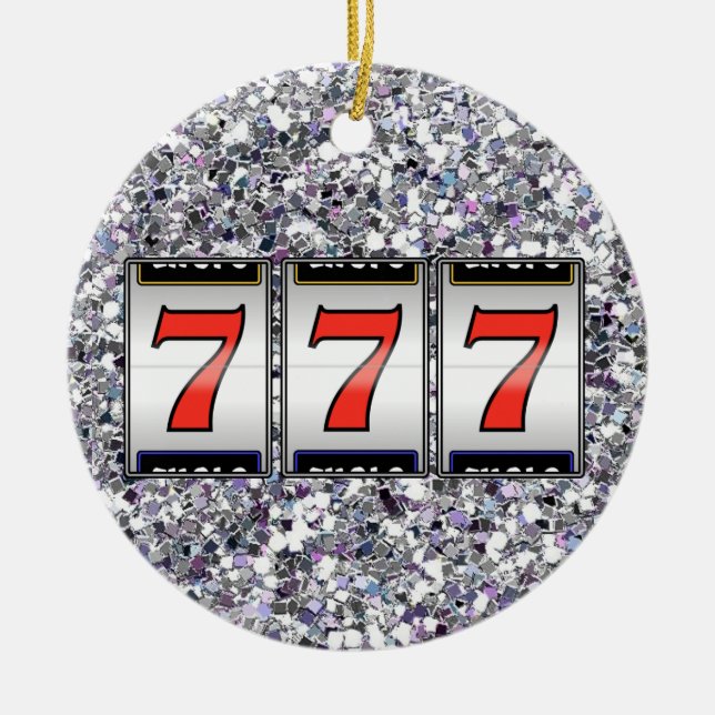 Gambling - Vegas Ceramic Ornament (Front)