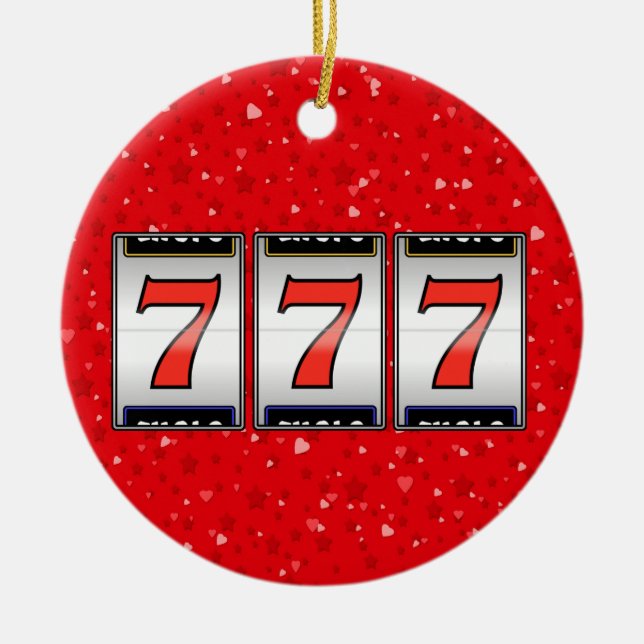 Gambling - Vegas Ceramic Ornament (Front)