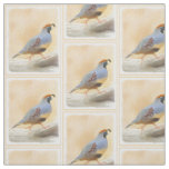 Gambrel's Quail Painting Original Bird Art Fabric