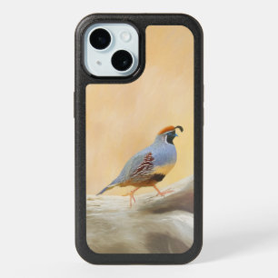 Gambrel's Quail Painting Original Bird Art iPhone 15 Case