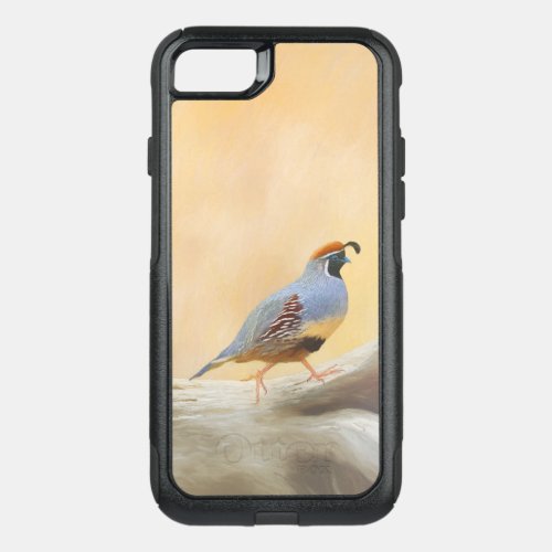 Gambrels Quail Painting Original Bird Art OtterBox Commuter iPhone SE87 Case