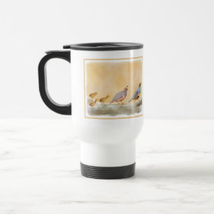 Gambrel's Quail Painting Original Bird Art Travel Mug