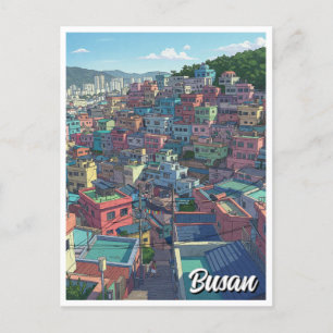 Gamcheon Cultural Village Busan Travel Postcard