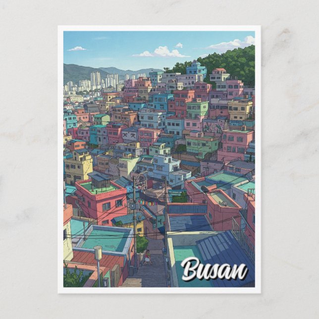 Gamcheon Cultural Village Busan Travel Postcard (Front)