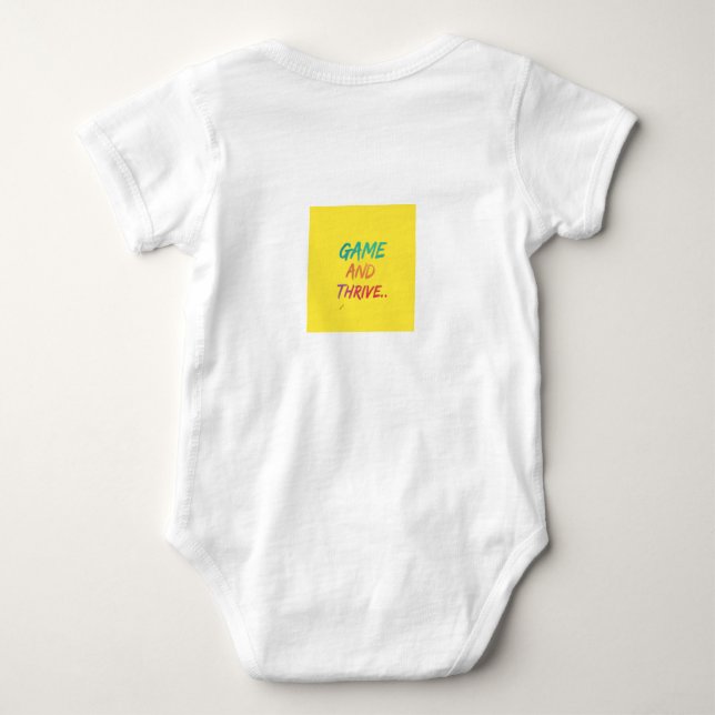 Game and Thrive Baby Bodysuit (Back)