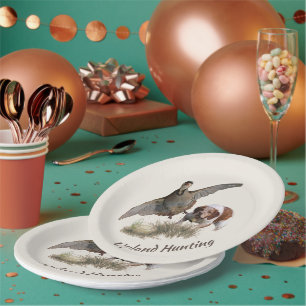 Game Bird Hunting Paper Plates