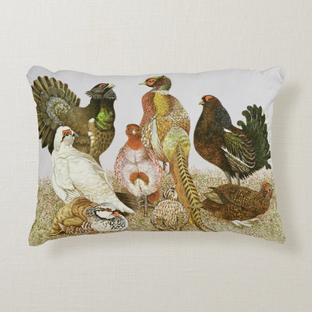 Game Birds Accent Pillow (Front)
