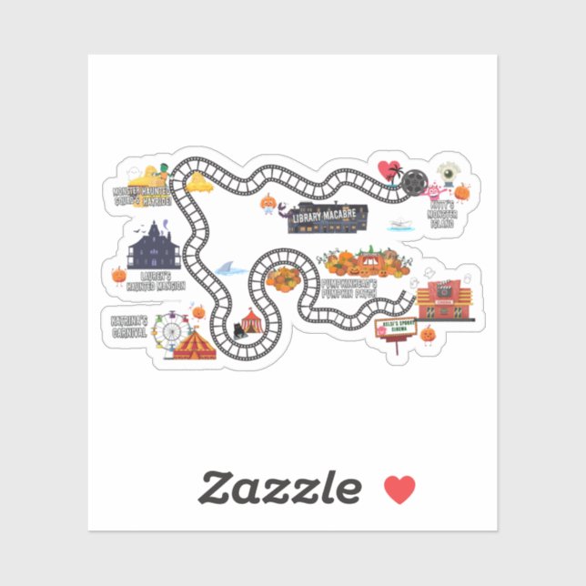 Game Board Map Sticker (Sheet)