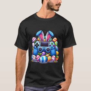 Game Bunny Eggs Costume Easter Day Boys Kids Gamin T-Shirt