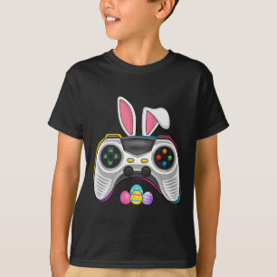 Game Bunny Eggs Costume Easter Day Boys Kids Gamin T-Shirt