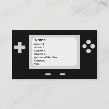 Game - Business Business Card by ZazzleProfileCards at Zazzle
