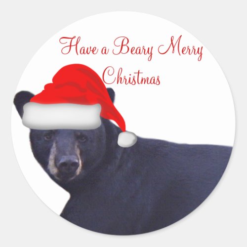 Game Cam Caught a Bear Wearing a Santa Hat Sticker