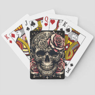 Game Card, Poker Game - Skull and Roses Cards