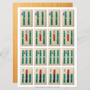 Game cards (4) – Bamboos 4–7