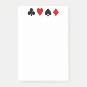 Game cards Playing cards Diamond Club Heart Spade Post-it Notes
