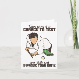 Game Chance To Test Skills And Improve Game - Bill Card