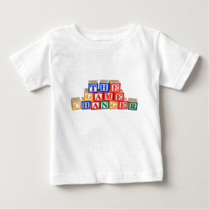 Game Changer Building Block Letters Baby T-Shirt