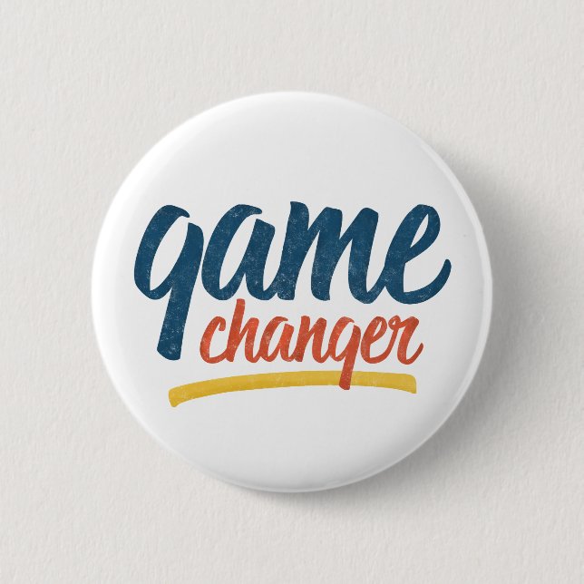 Game Changer Retro Distressed Button (Front)