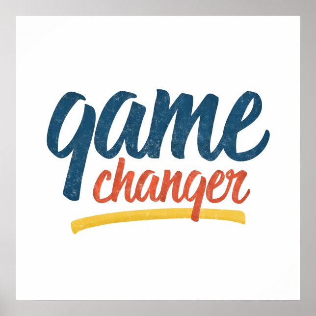 Game Changer Retro Distressed Poster (Front)