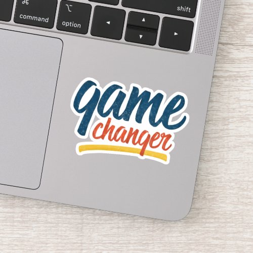 Game Changer Retro Distressed Sticker
