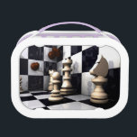 Game Chess Style Lunch Box<br><div class="desc">game, chess, play, sport, piece, battle, queen, leisure, king, photo, modern, hobby</div>