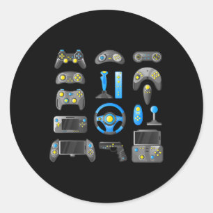 Game Control All The Things Video Game 1  Classic Round Sticker