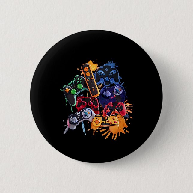 Game Control All The Things Video Game Controller  Button (Front)
