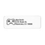 Game Controller Black White 8bit Video Game Style Label