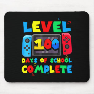 Game Controller Level 100 Days Of School Complete Mouse Pad