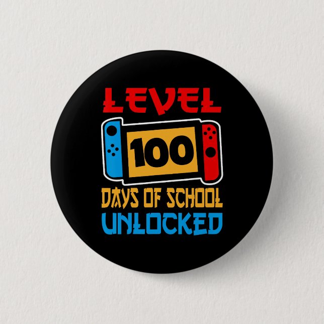Game Controller Level 100 Days Of School Unlocked  Button (Front)