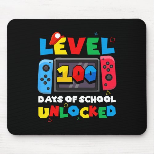 Game Controller Level 100 Days Of School Unlocked  Mouse Pad