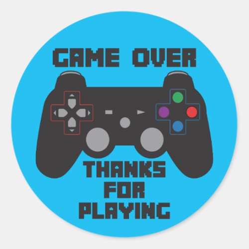 Game Controller Party Favor Sticker