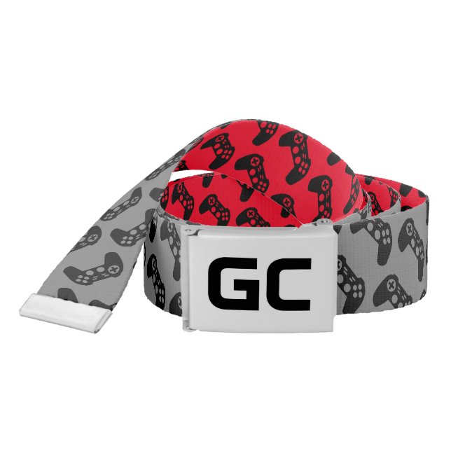 Game controller pattern reversible belt for gamers (Snake)