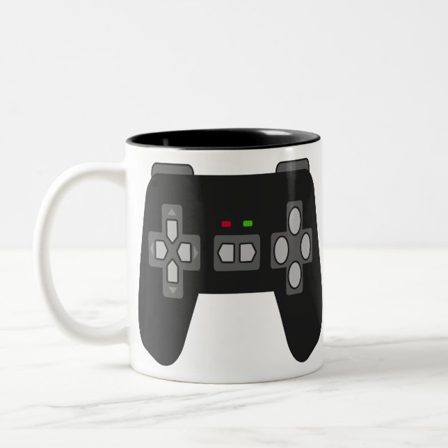 Game Controller Two-Tone Coffee Mug (Left)