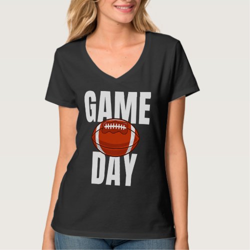 Game Day American Football Rugby Sport Graphic Men T_Shirt