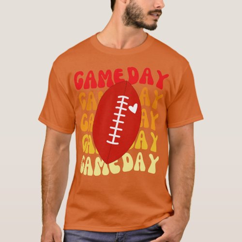 Game Day American  Mom T_Shirt