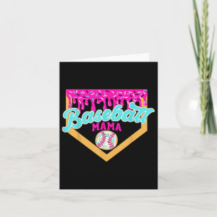 Game Day Baseball Mama Ice Cream Drip Baseball Mom Card