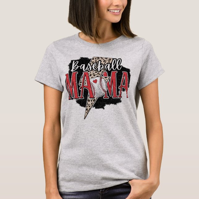Game Day Baseball Mom Tee - Baseball Graphic Tee (Front)