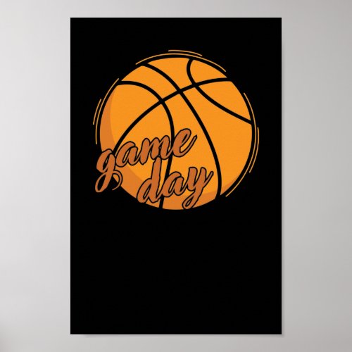 Game Day Basketball Ballsport Amerika USA Poster