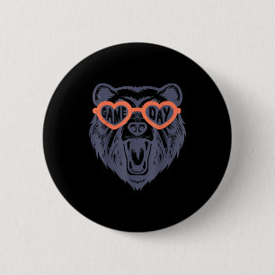 Game Day Bear  Button