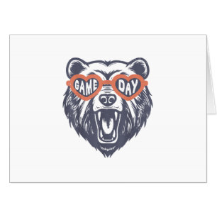 Game Day Bear Card