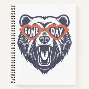 Game Day Bear  Notebook