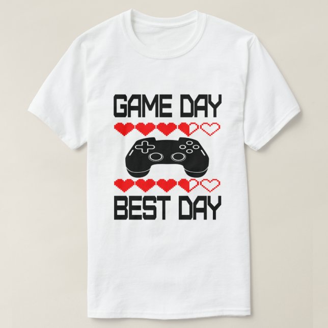 Game Day Best Day T-Shirt (Design Front)