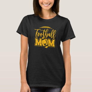 Game Day Black and Yellow High School Football Foo T-Shirt