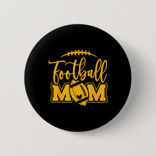 Game Day Blue And Yellow High School Football Foot Button